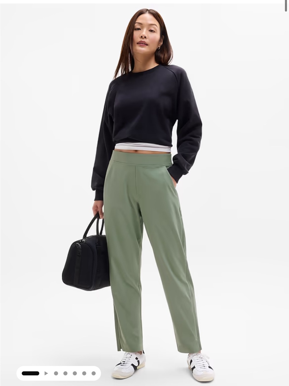 Athleta Brooklyn Mid Rise Ankle Pant in Cacti - Size 4